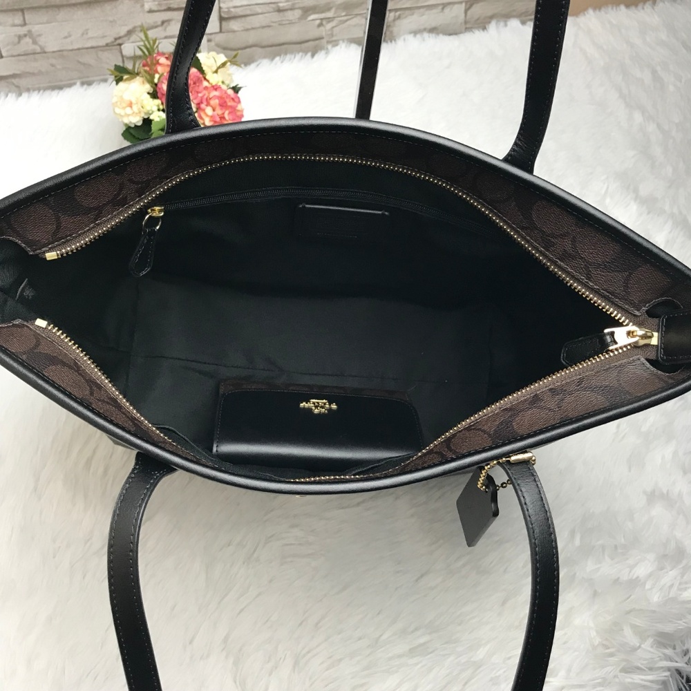 👜COACH SET🌺 CITY ZIP TOTE & WALLET - Picture 4 of 8